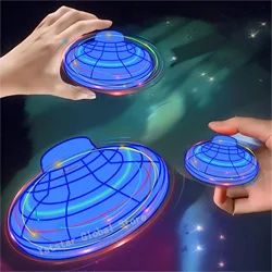 Magic Flying Helicopter Spinner Fingertip Upgrade Flight Gyro Fly orb Hover Ball Mini Dron Aircraft Toys LED Type Toy Kids Gifts