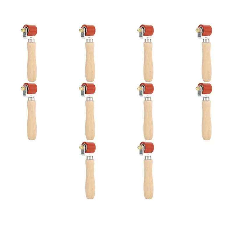 Limited Stock-FF 10X Hand Pressure Roller, 28Mm Silicone Pressure Roller Rolle For PVC/TPO/EPDM Roofing Tools Flooring Tools Wel
