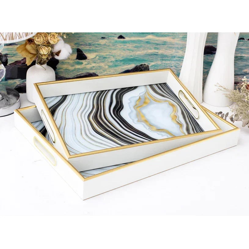 

Декоративный поднос для творческого искусства, уникальный поднос для обслуживания