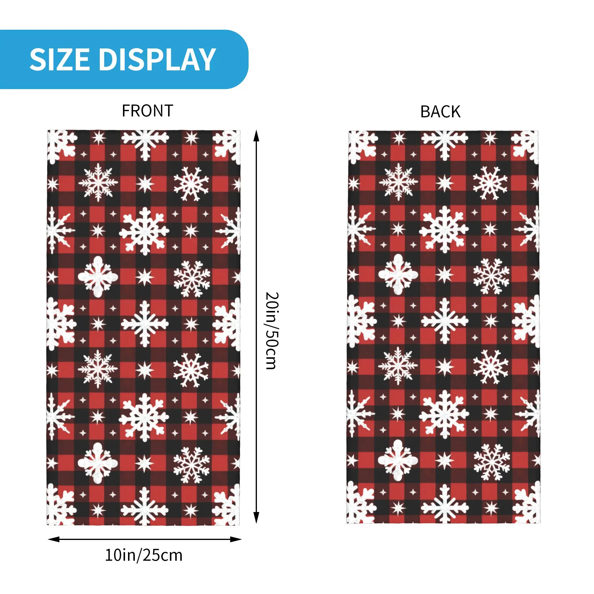 مخصص عيد الميلاد الرنة ندفة الثلج     الشتاء عقال الرقبة أدفأ الرجال النساء تزلج الصيد وشاح أنبوبي الوجه باندانا الجراب