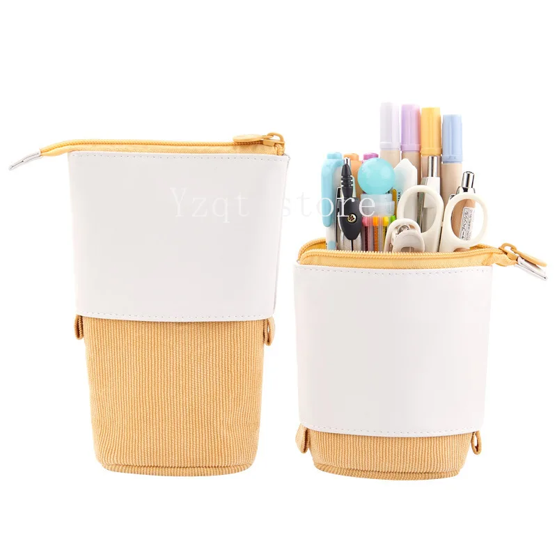 primary school student pencil bag cute retractable stationery  small fresh female version simple girl heart stationery box pen