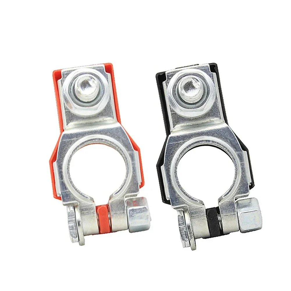 2PC Automotive Battery Terminal Wire Cable Clamps Quick Release Connector 12V/24V Positive+Negative Cars Caravan Boat Accessory