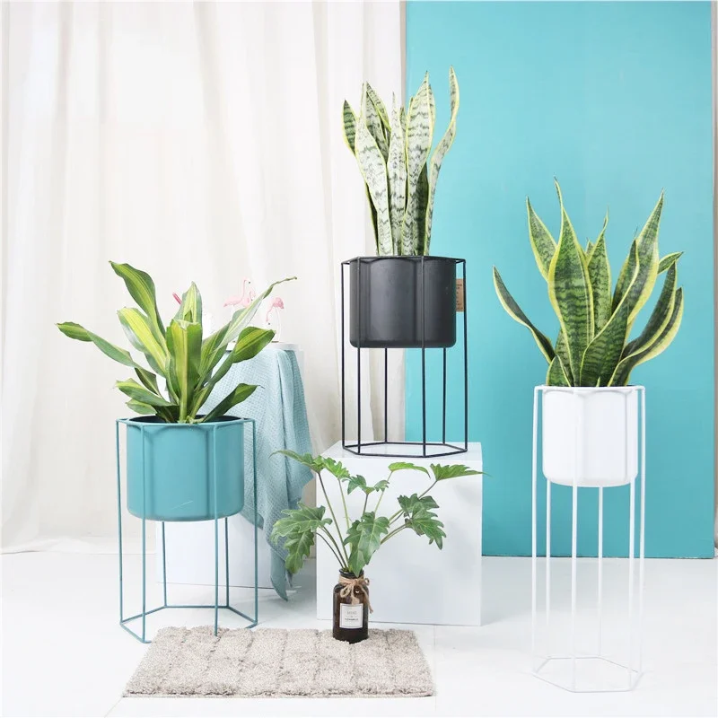 

Стильная Скандинавская кованая железная подставка для растений, металлический кронштейн для цветочного горшка, декоративная полка для помещений для элегантного отображения растений
