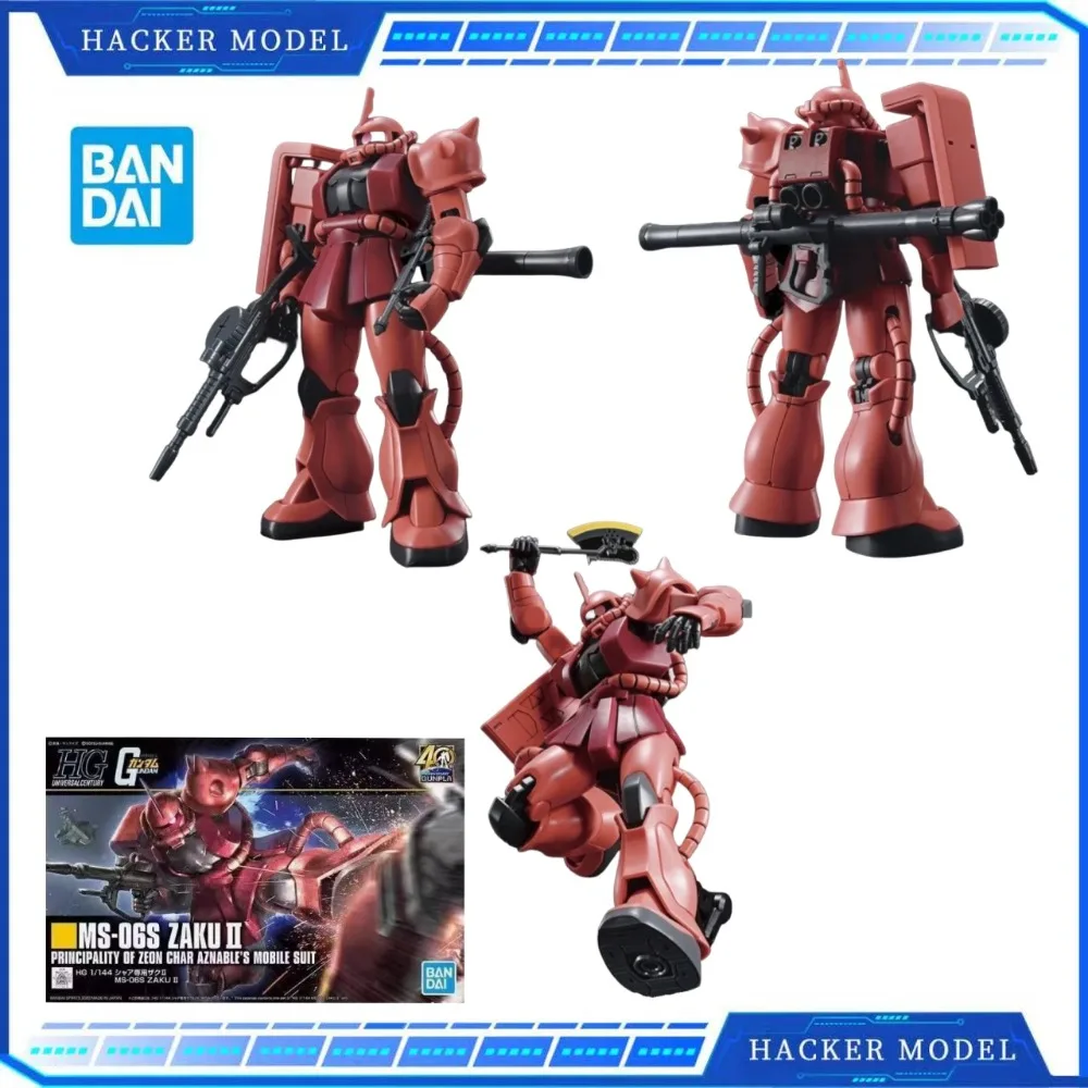 

Bandai натуральная HG MS-06S ZAKU II ПРИНЦИПЛИЧЕСТВЕННЫЙ МОБИЛЬНЫЙ КОСТЮМ Gundam Аниме Фигурка Сборка Модель Игрушки Подарок