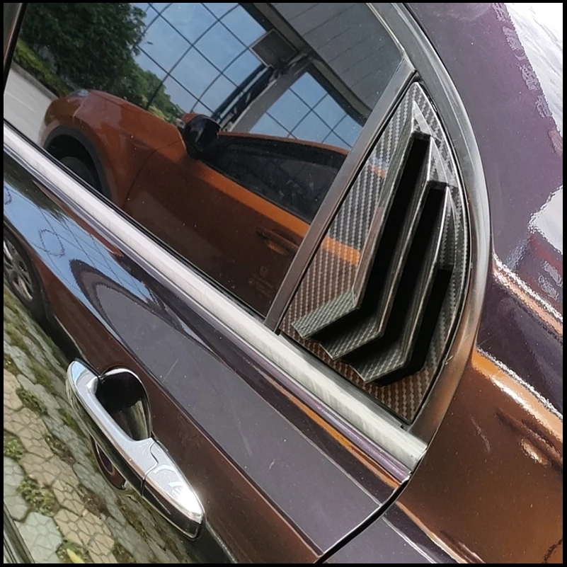 

For Honda Civic Sedan 2006-2010 8th Generation Rear Window Shades Shutter Louver Vent Cover Sticker Car Decorative Styling Acces