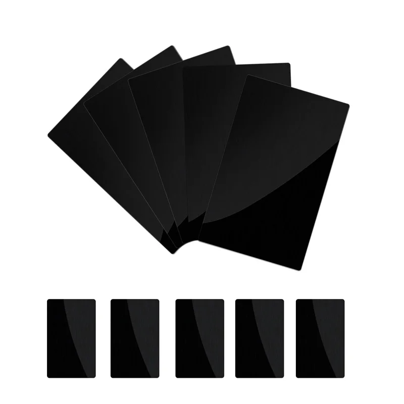 

100pcs for LaserPecker aluminum metal business card laser engraving and marking test material