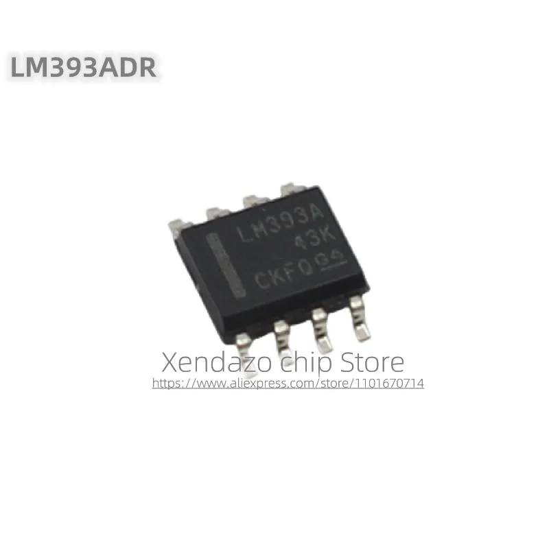 10pcs/lot LM393ADR LM393A SOP-8 package Dual precision differential comparator chip