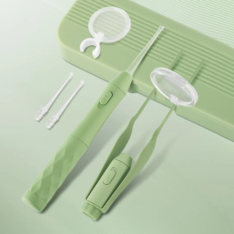 Luminous Ear Scoop Stainless Steel Ear Scoop With LED Light Ear Cleaner Ear Picking Tool Visual Children Ear Wax Remover Care