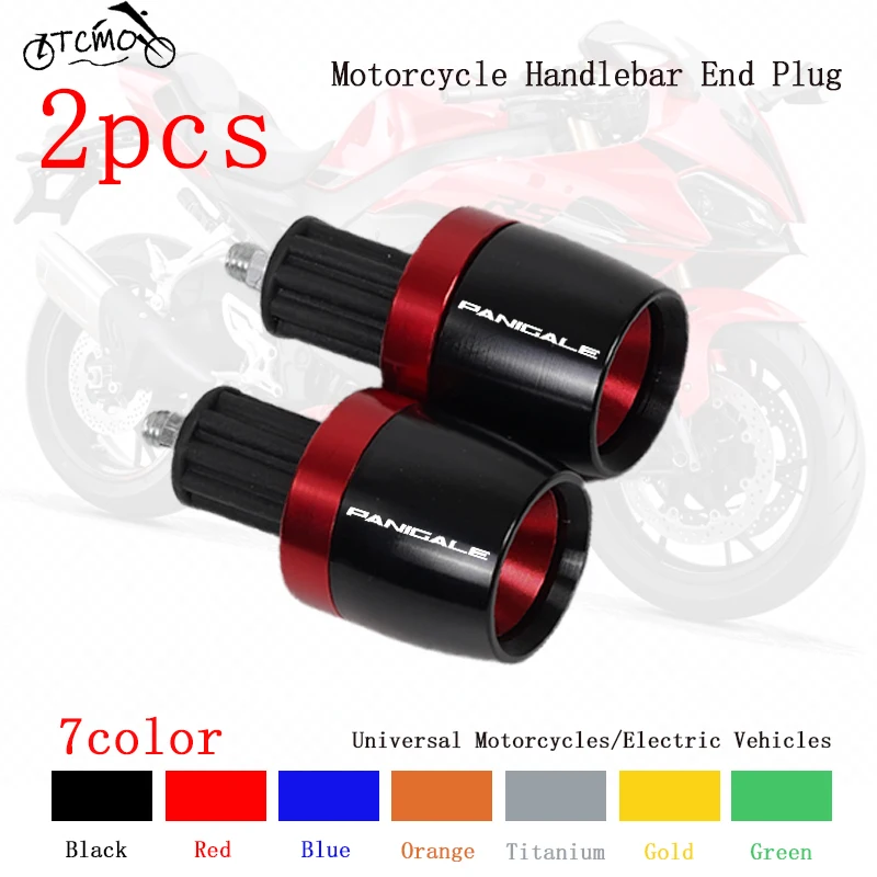 

For Ducati Panigale V2 V4 V4S 899 959 1199 1299 Panigale Motorcycle Handlebar Grips End Cap Handle Bar End Plug