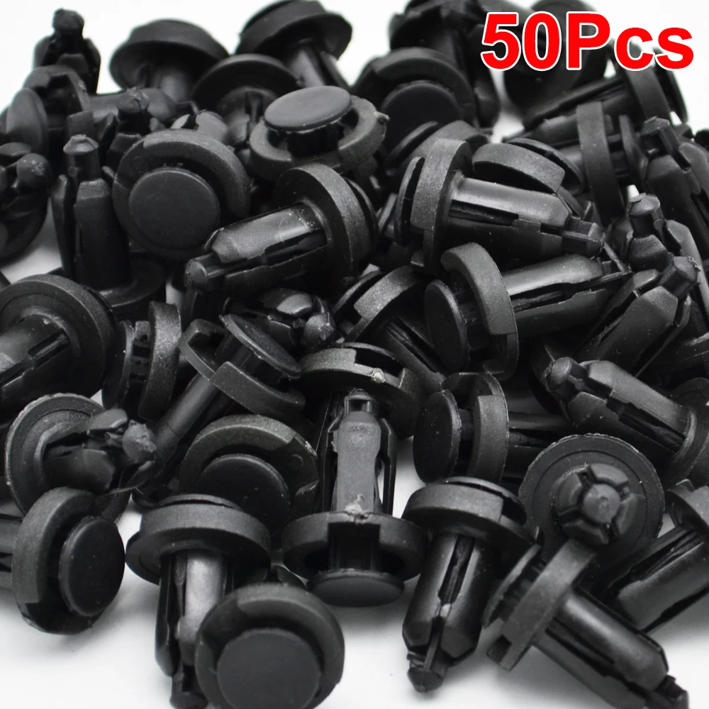 Xukey 10mm 50pcs Car Fender Rivet Fastener Clips Plastic Hole Car Bumper Retainer Rivet Clip Universal Styling For Honda