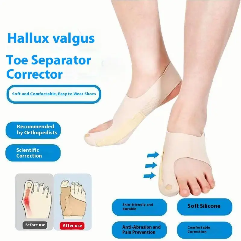 1 pz regolabile punta pollice valgo correttore leggero caviglia tutore correzione della separazione della punta può indossare scarpe osso del piede grande