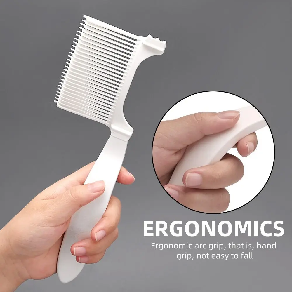 

Машинка для стрижки волос, мужская расческа для укладки, парикмахерская расческа для выцветания, машинка для стрижки волос, эргономичная расческа для стрижки волос, градиентный дизайн, изогнутая расческа для мужчин