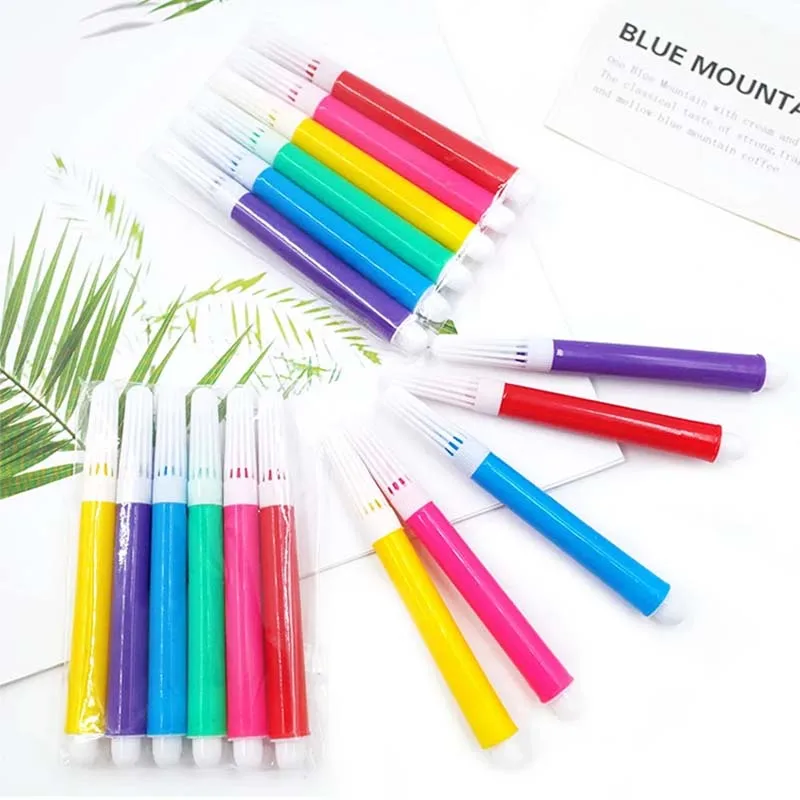 6~30pack Mini Graffiti Watercolor Pen 8.5cm Painting Markers Drawing Colorful Mark Pen Highlighter Art Stationery Accessory TMZ