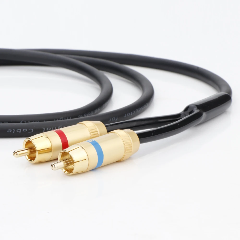 HiFi Name Phono Drehbares Kabel 4pin/5pin DIN auf 2RCA OFC Kupfer Plattenspieler Linie Twist Locking Stecker auf Stereo Für Naim Kabel – Detail 5