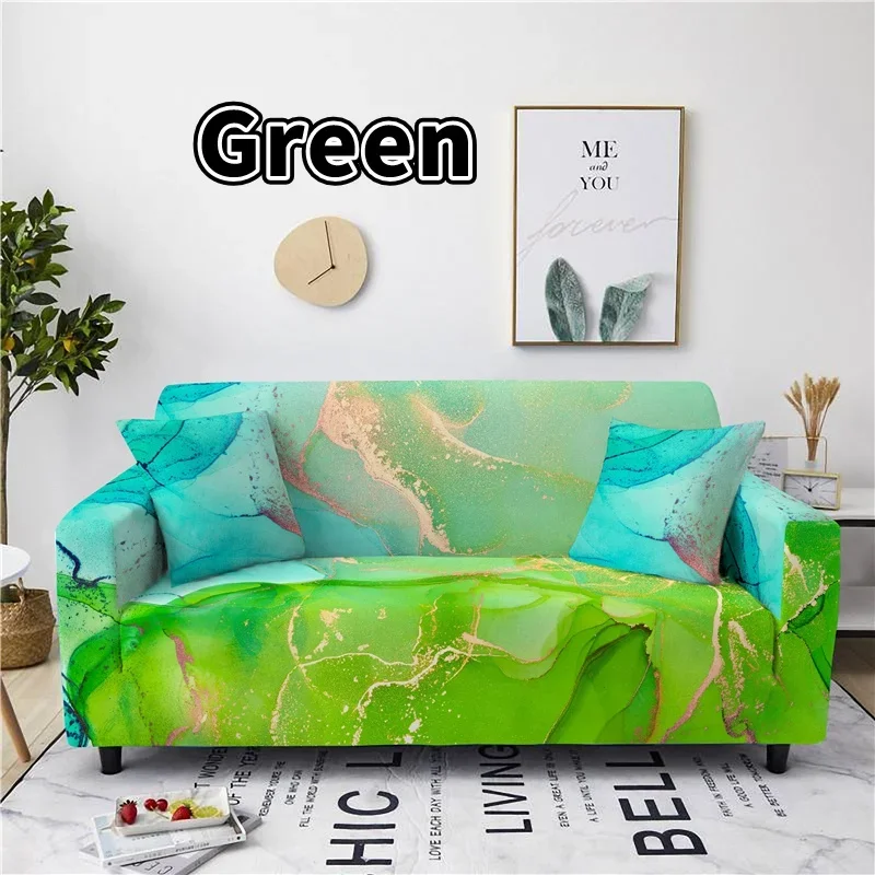 Abstract Marble Sofa Cover for Living Room Spandex Stretch Couch Cover Sofa Slipcovers Armchairs Cover Furniture Protector