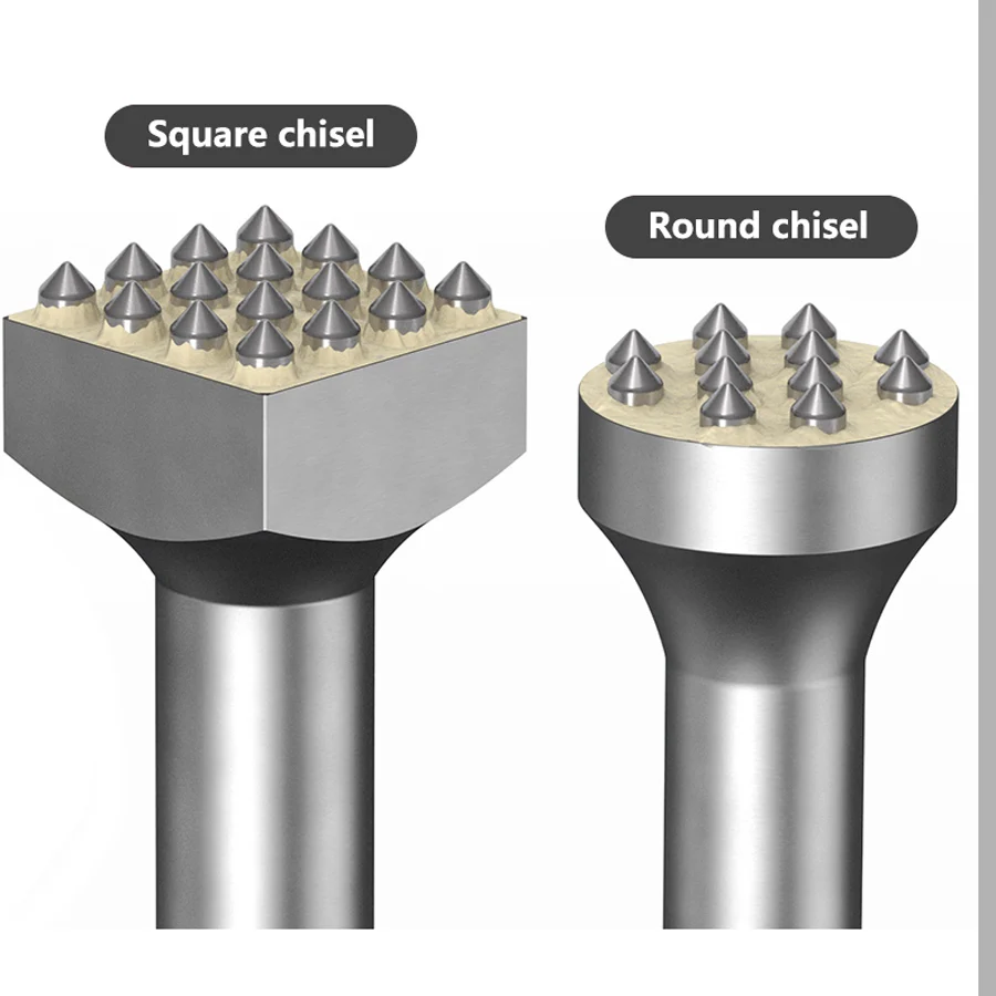 Broca de cabeza de pelo de cincel de martillo de flores, cemento, hormigón, pared, superficie de lichi, pico eléctrico, martillo eléctrico,