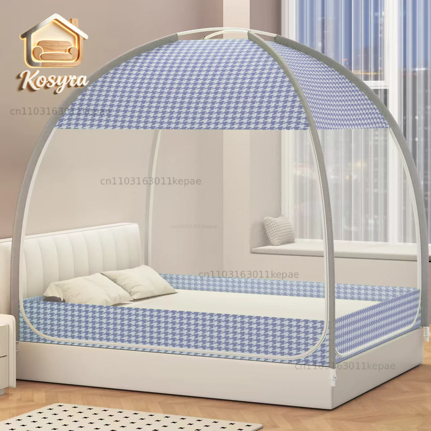 

Summer Installation-free Integrated Yurt Mosquito Net Children's Dormitory Anti-mosquito Dust All-inclusive Bedspread Foldable