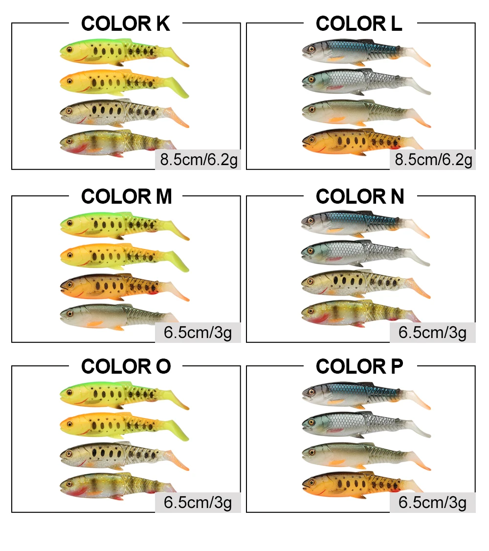 Spinpoler Predator Weicher Angelköder Swimbait Paddle Tail Silikon Cannibal Künstlicher Köder Offener Mund Jig Head Bass Sea Wobbler – Detail 6