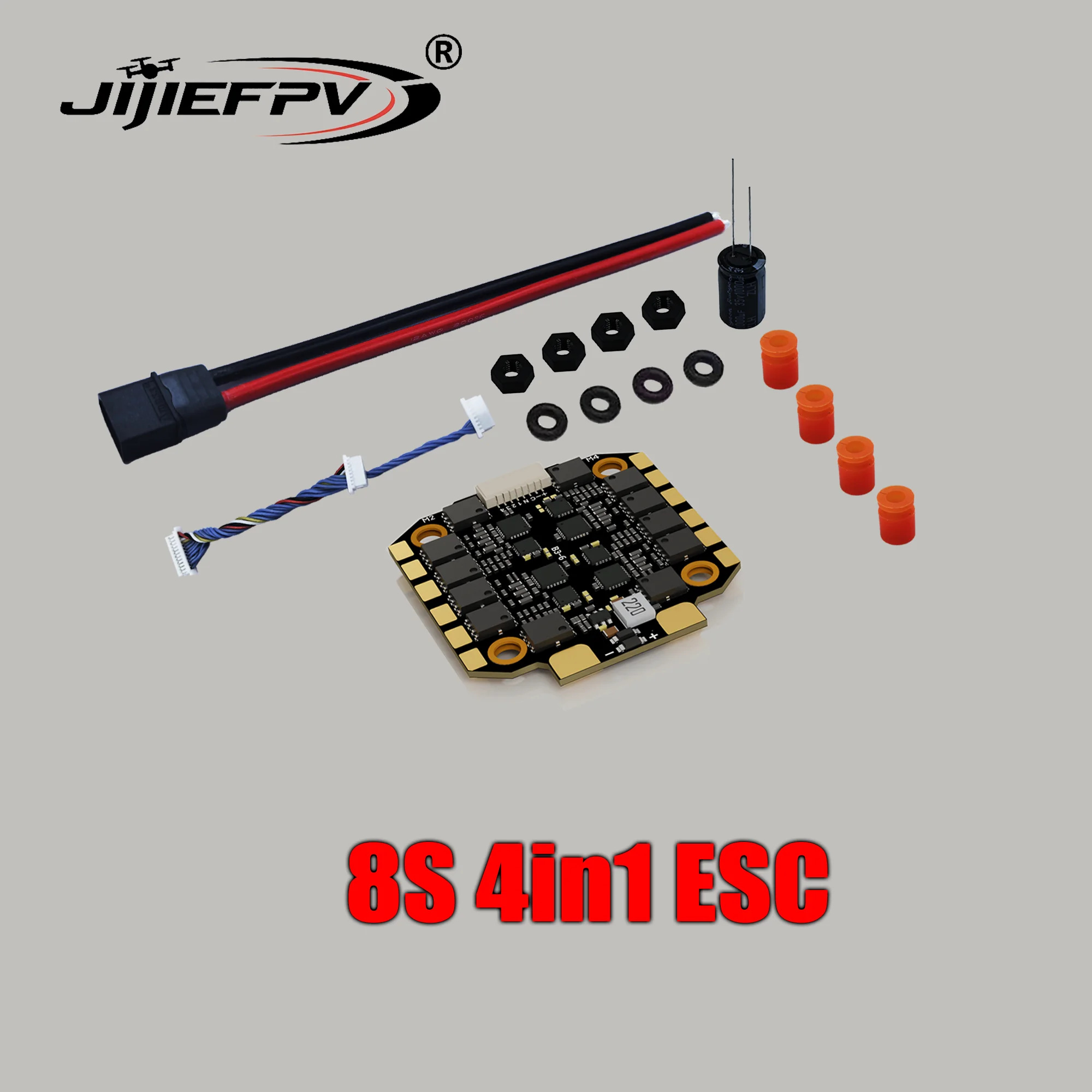 JIJIEFPV H743 70A 3-8S 30.5X30.5mm Stack (H743 Vluchtcontroller + Bluetooth 70A 4in1 ESC) voor FPV Freestyle Drones Onderdelen