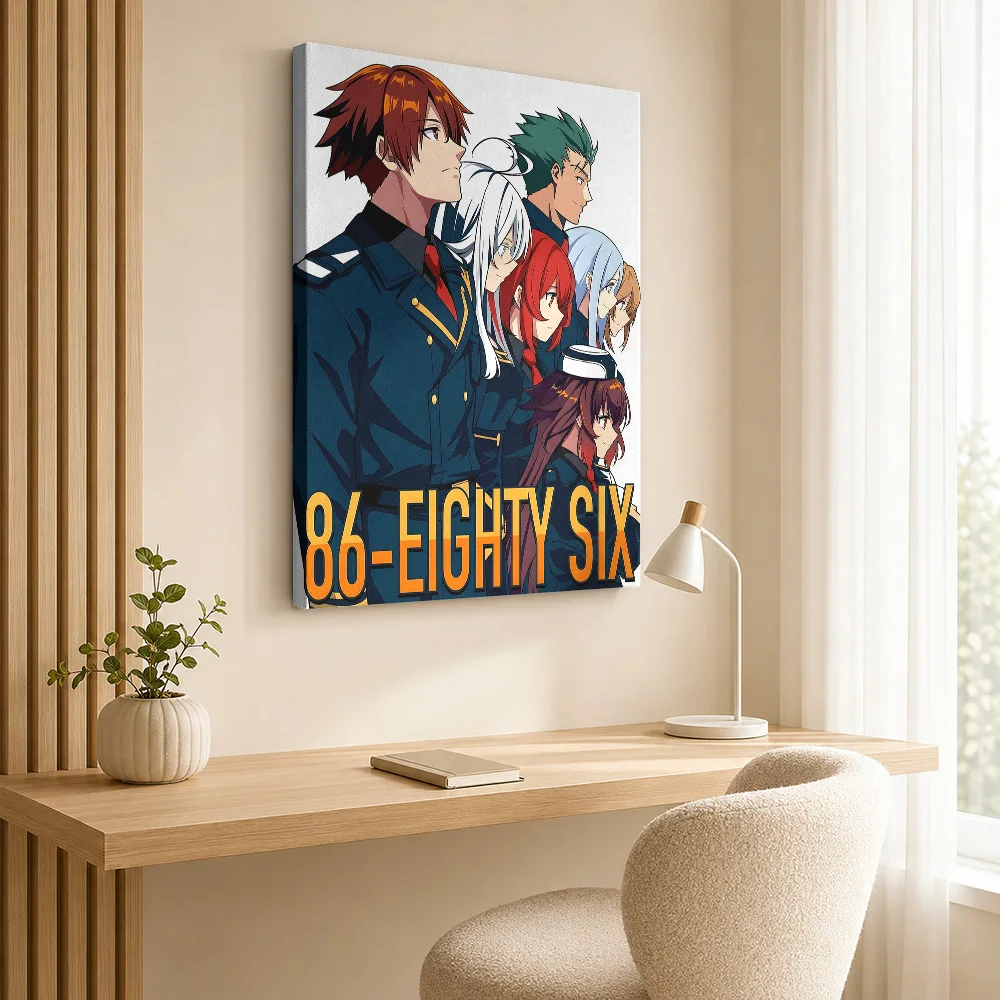 86 Eighty-Six Anime Character Framed Canvas Poster Customized Gaming Anime Wall Paintings Decoration for Bedroom Ready to Hang