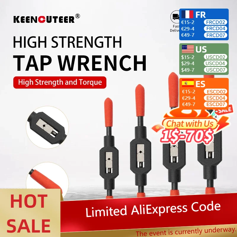 Có Thể Điều Chỉnh Tập Cờ Lê Tay Cầm Cho M1-M8 ~ M9-M27 Hệ Mét Vòi Siêu Chịu Lực Thép Carbon Cao Cấp Tập Có Ngăn Tay Ren Dụng Cụ