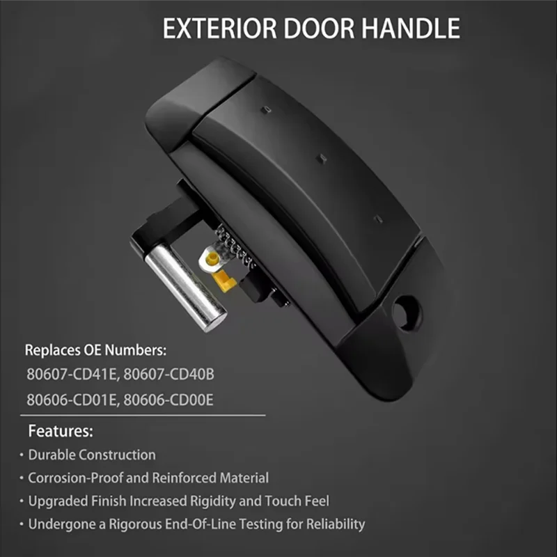 

Trending Exterior Outer Black Left Right Door Handles Fit For Nissan 350Z 2003-2009 80607-CD40B, 80606-CD00B