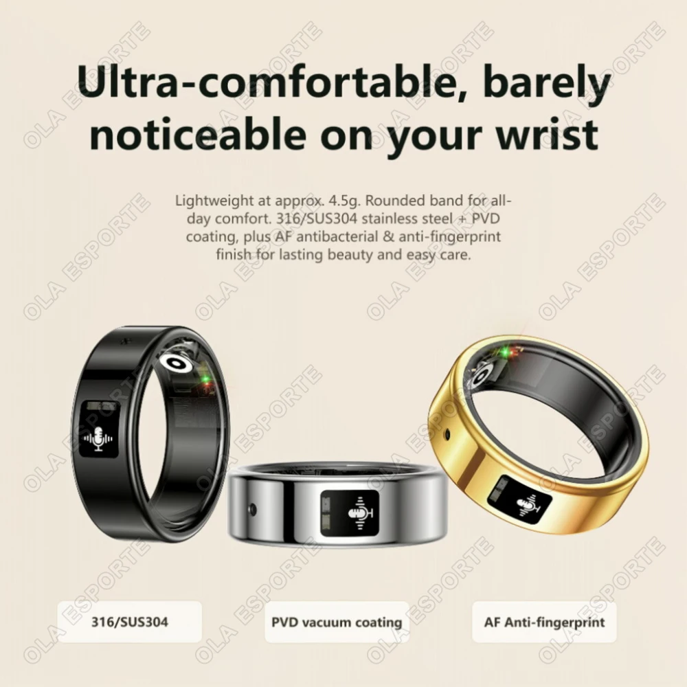 Recording Smart Ring with Health Monitoring Features