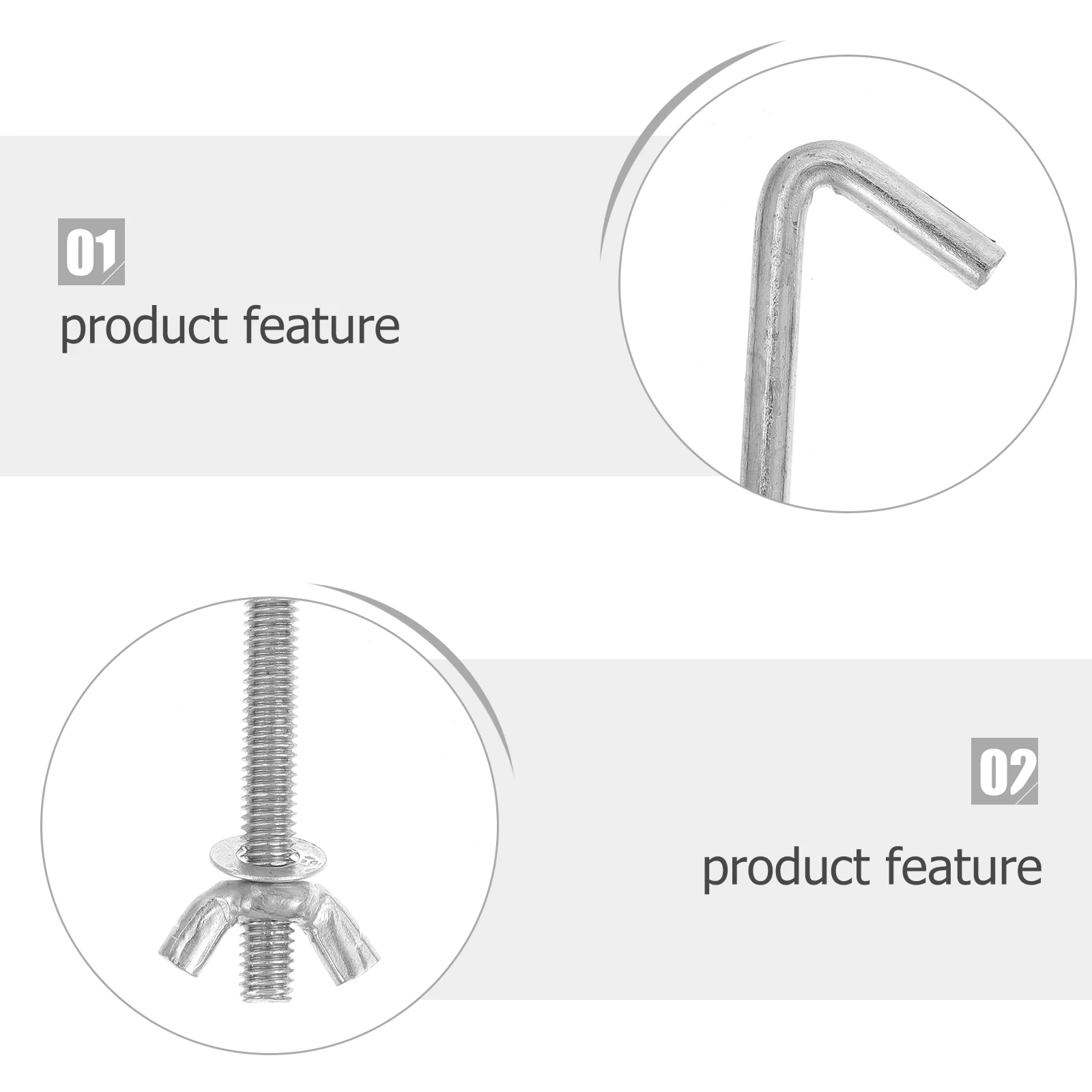 

Aluminum Alloy Hold Down Bolts Bracket Screw Adjustable Length Durable Corrosion Resistant Truck Accessories
