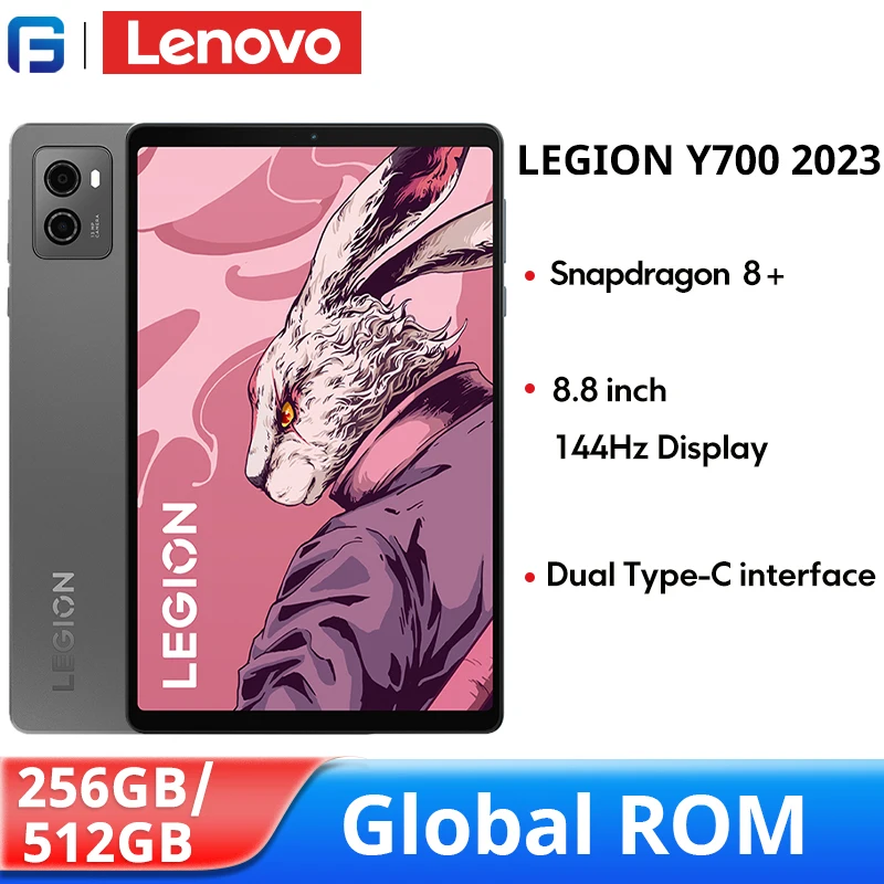 Global ROM Lenovo LEGION Y700 2023 Tablet Snapdragon 8+ Octa Core 8.8 Inch 144Hz Display ZUI15 WIFI