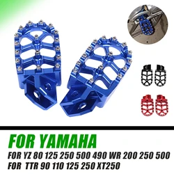 Motorcycle CNC Foot Pegs Footpeg Pedals FootRest For Yamaha YZ 80 125 250 500 490 WR 200 250 500 TTR 90 110 125 XT 250 XT250