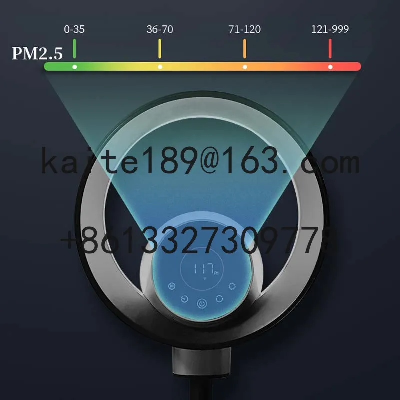 ريد دوت ديزاين الفائز لتنقية الهواء مروحة خالية من الشفرة 9 سرعات PM 2.5 عرض Hepa 13 مروحة مرشح نموذج شعبي OEM ODM Factory
