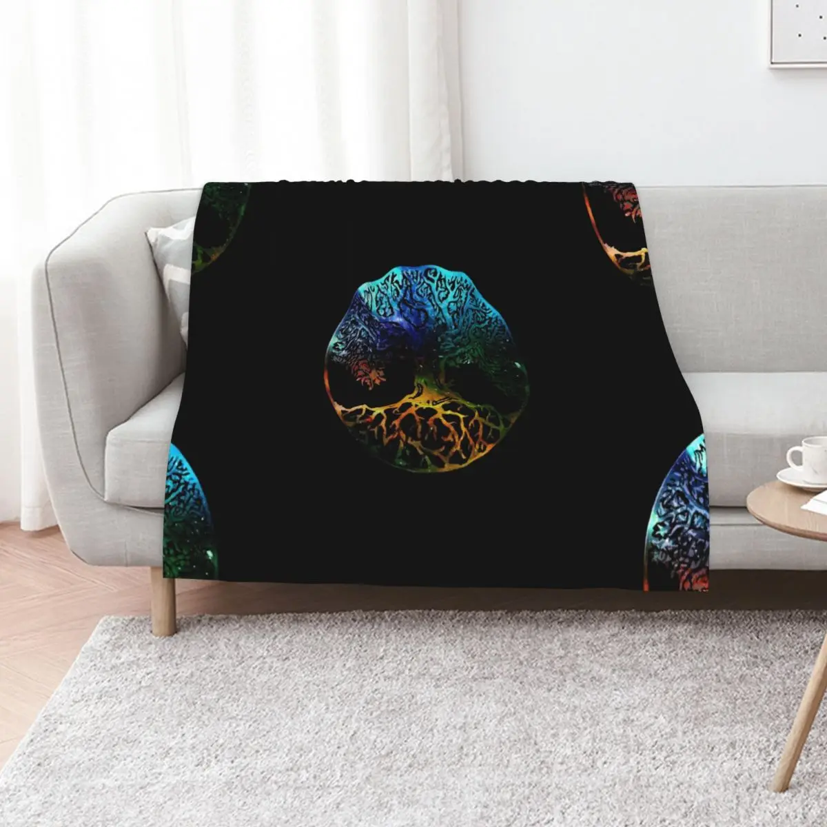 Tree of Life Mandala Throw Blanket Giant Sofa for winter Sofa Throw Soft blankets ands Beach Blankets