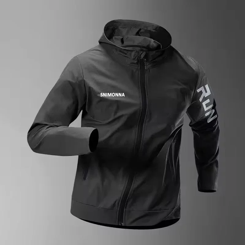 

Men's Running Jacket Windproof Sport Fishing Coat for Spring Autumn Waterproof Quick-Dry Rainproof Cycling Windbreaker Coats