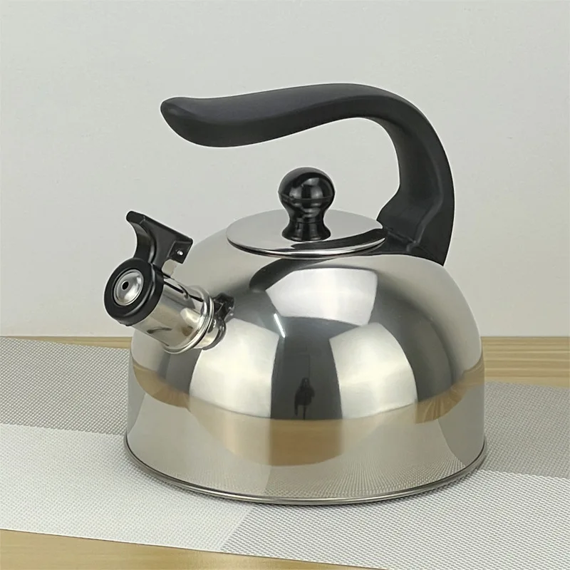 

WW self-produced stainless steel kettle whistle whistle flat-bottomed pot non-magnetic hemispherical boiling water