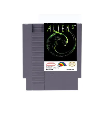 Alien 3- 72 pins 8bit Game Cartridge for NES Video Game Console