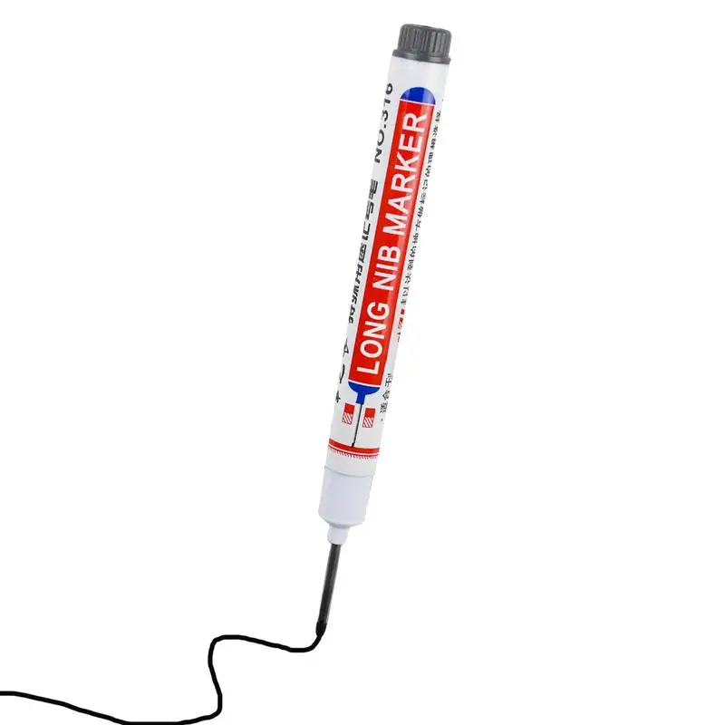 Waterproof Marker Carpenter Deep Reach Pen Colorful Carpenter Deep Reach Marking Tools Architectural Marker Ink Scriber For