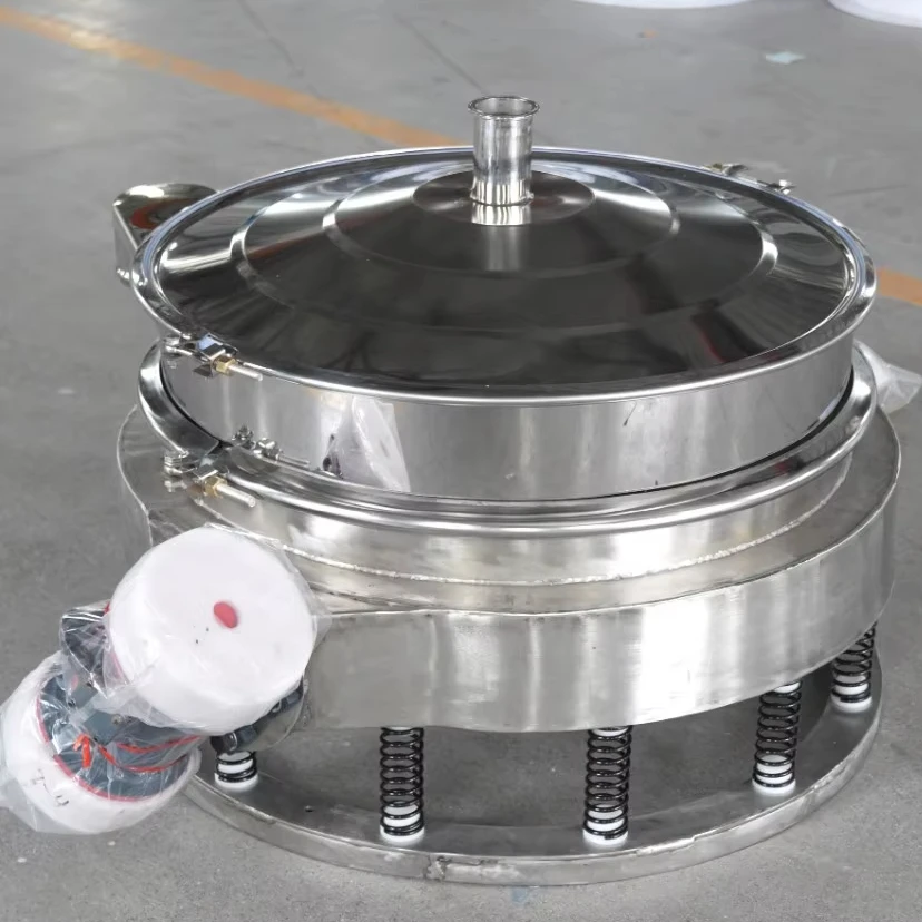 

Direct Discharge Vibrating Screen Food Grade Stainless Steel Vibration Sieve Straight Flow Fifter Removing Impurity Machine