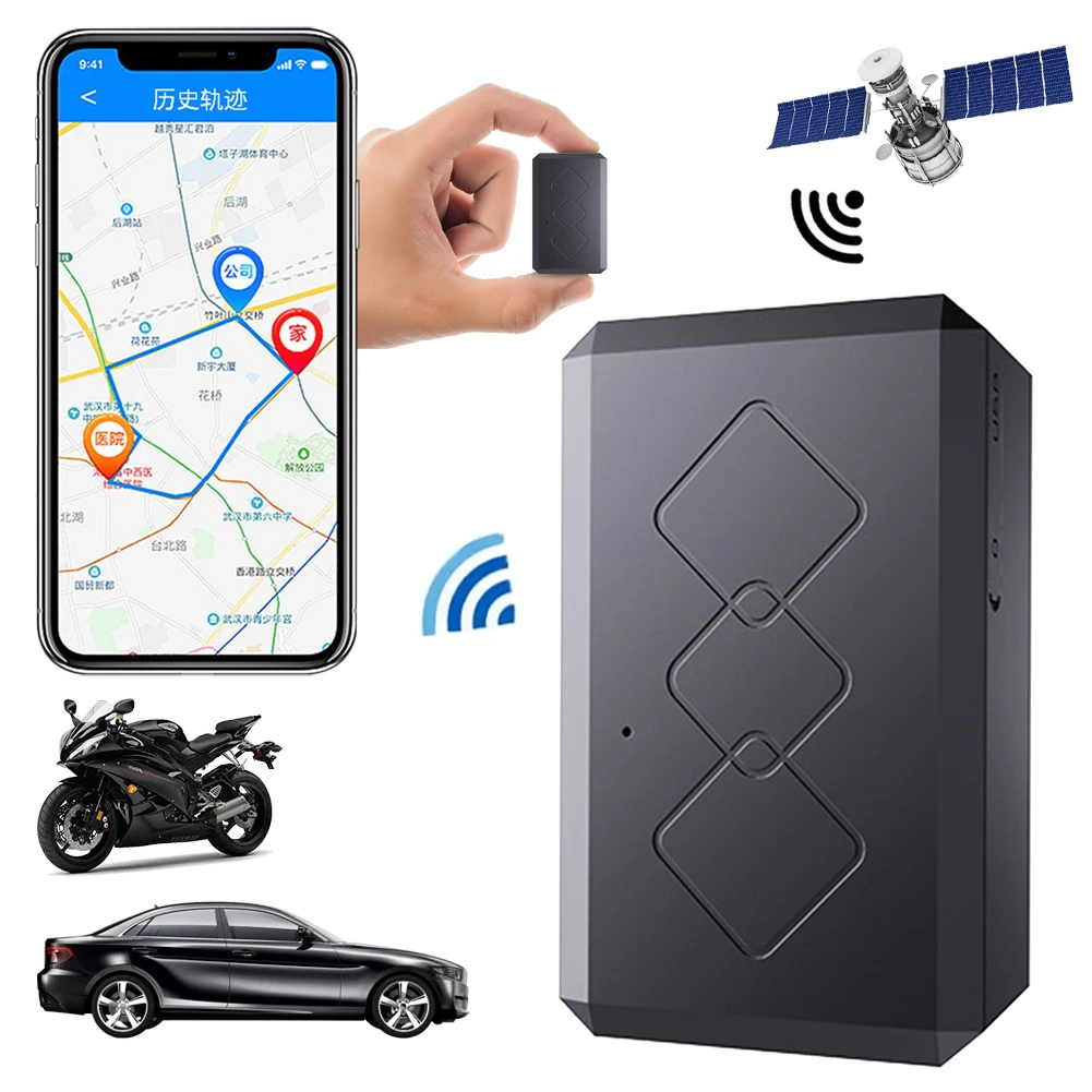 

GPS Car Tracker Vehicle 10000mAh GPS Locator Pet Child Anti-Lost Tracking Device APP Control Audio Recording Magnetic Mount