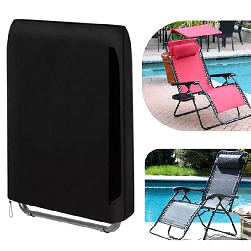 Folding Courtyard Chair Covers Waterproof Outdoor Recliner Folding Seat Cover Patio Dust Cover