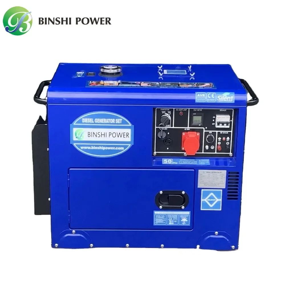 China Factory Pri 10 10KA Silent Por Generator Open Frame 1 Phase with Remote Start Standby Open Type