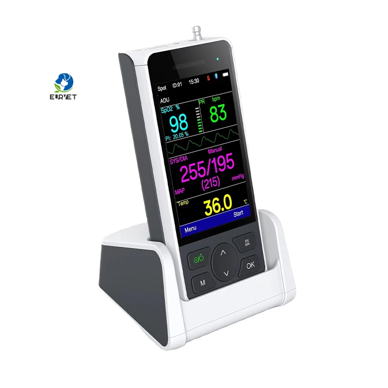 EUR VET Veterinary Equipment Top Selling Blood Pressure Monitor Fingertip Pulse Oximeter Heart Rate Monitor