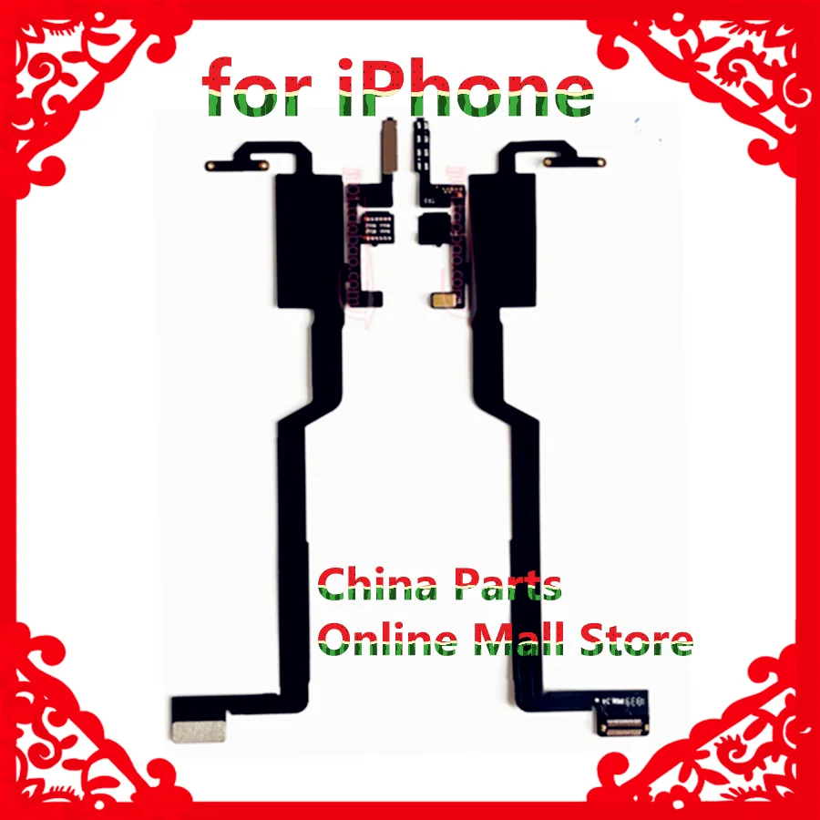 10pcs Fix Face ID Receiver Sensor Cable for iPhone 11 12 13 Pro Max X XS XR Mic Sensor Speaker Flex Repair Parts