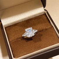 Main Big Stone Rich Design Fashion 925 Sterling Silver Jewelry 3A Cubic Zirconia Party Ring