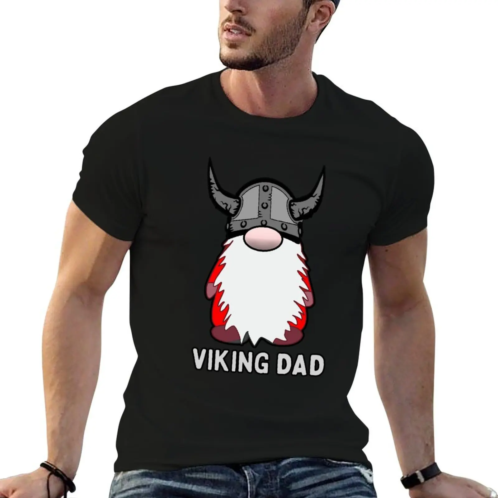 

tshirt man Nordic for T-Shirt t-shirt Tomte Viking black Viking man Scandinavian cotton plain Dad Gnome package