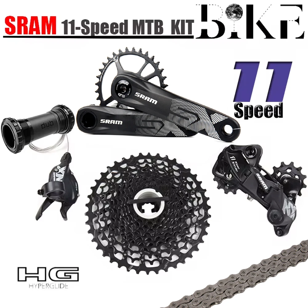 SRAM SX NX  11V 1x11 speed  Groupset Kit DUB Trigger Shifter Rear Derailleur Cassette K7 SENSAH  Chain Bicycle accessories