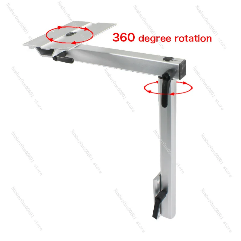 Aluminum Alloy Movable Table Leg 360° Rotation Adjustment Height Then Disassembly Suitable for Camping RV Accessories Load 50kg