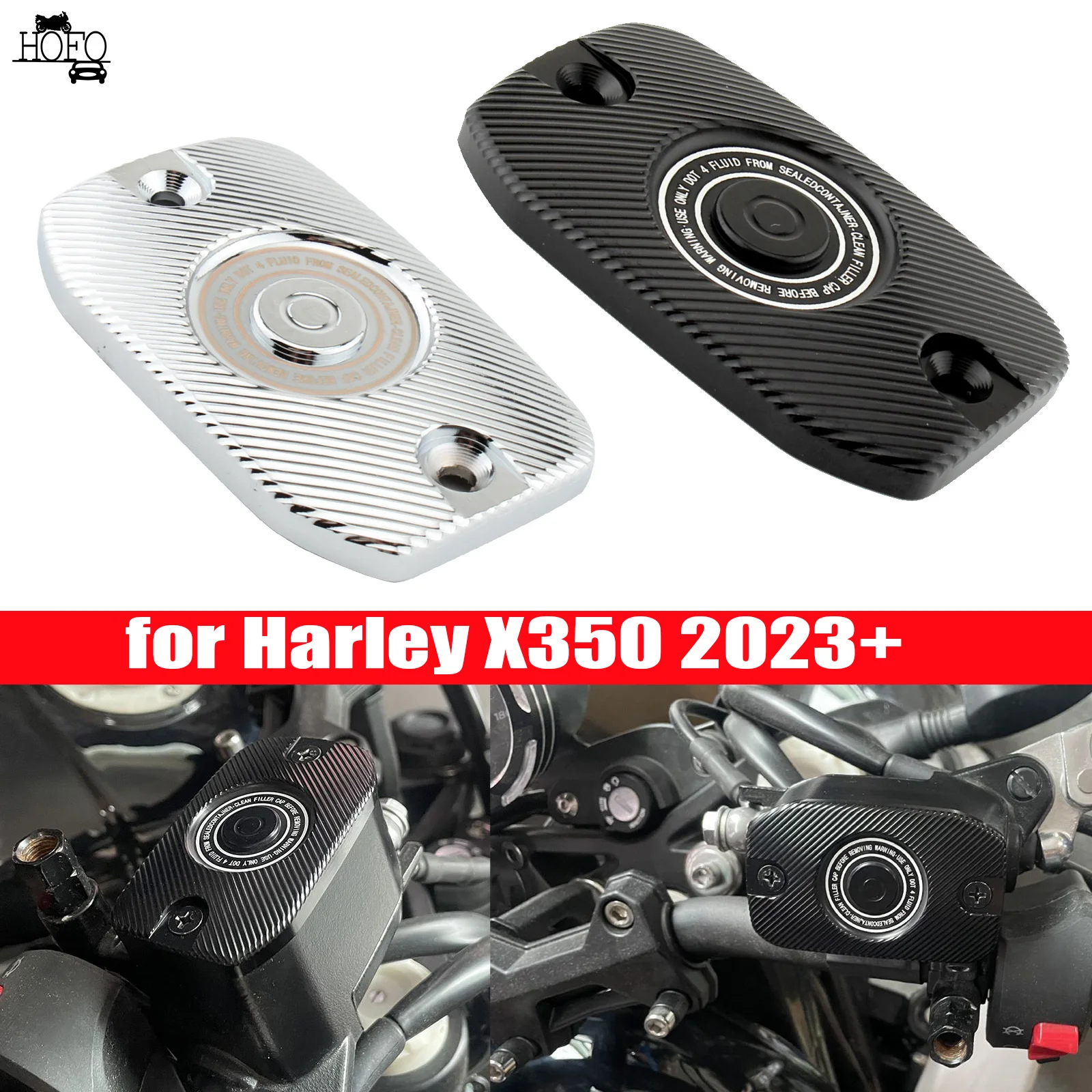 

Master Cylinder Cover for Harley X350 2023+ Front Brake Reservoir Cap Alu