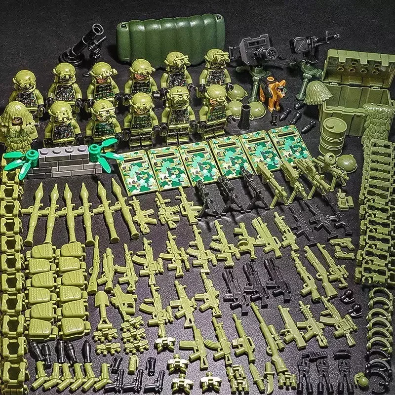 Figurines militaires soldats Forces spéciales figurines de Police puzzle pour enfants puzzle jouet pour garçon