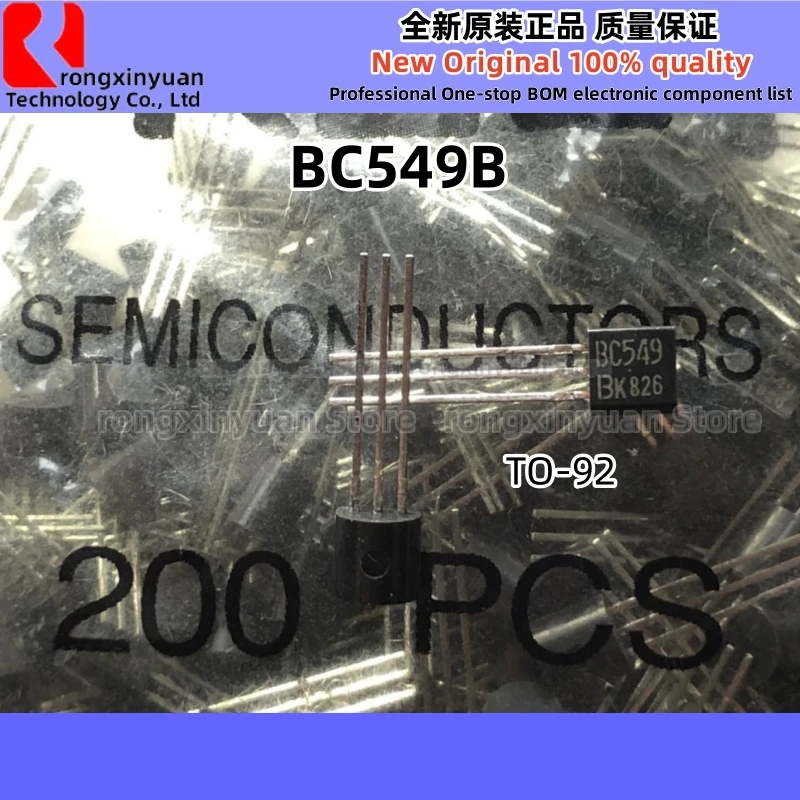 50Pcs/lot BC547 BC548 BC548C BC548-C BC548-C-AT/P BC549 BC549B BC549-B BC549-B-AT/P KIA75-33P KIA75 KN2907 2907 TO-92 100% New