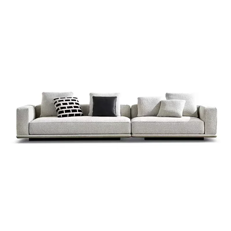 

A Italian Light Luxury Style Home Living Room Sofa, Straight Row Sofa